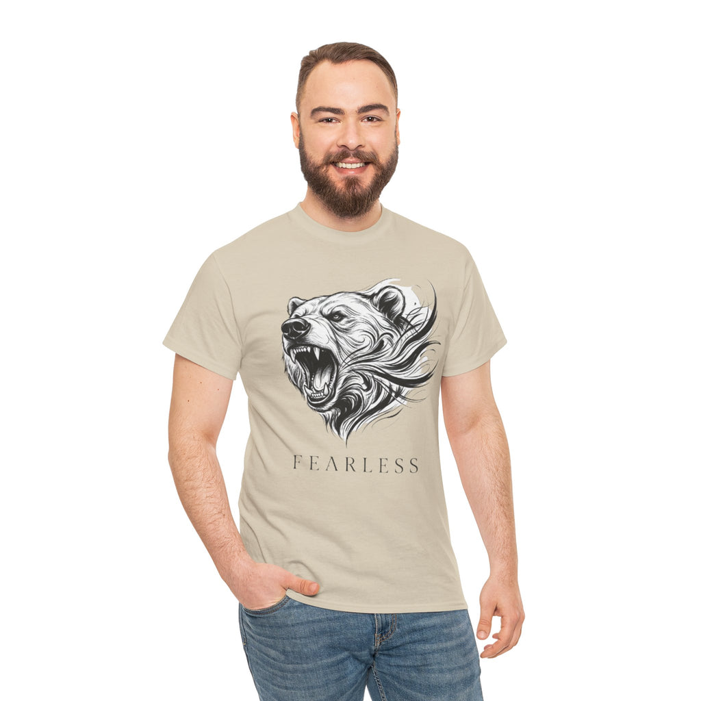 Bear Head 'Fearless' Graphic Tee