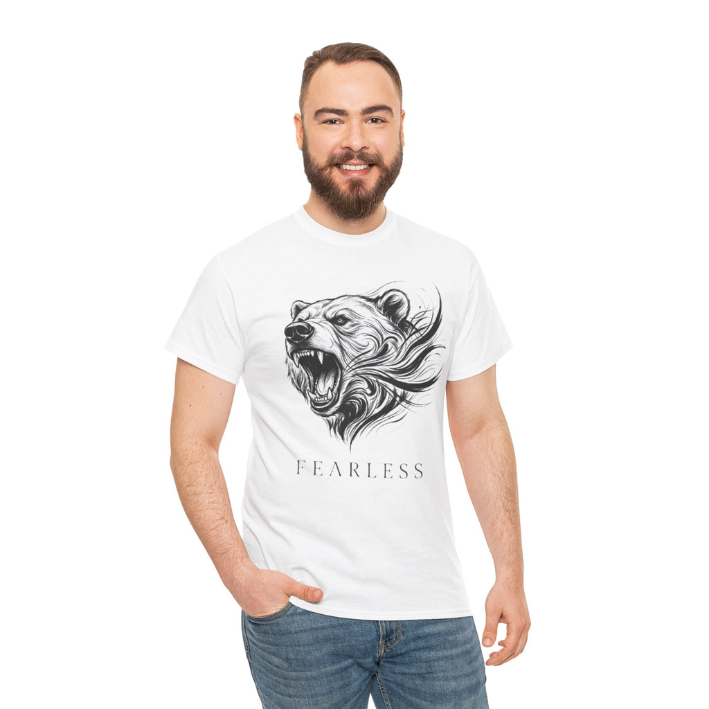 Bear Head 'Fearless' Graphic Tee